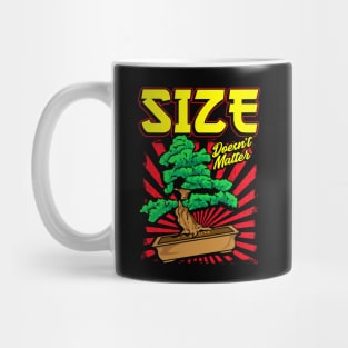 Cute Size Doesn't Matter Small Bonsai Tree Plant Mug